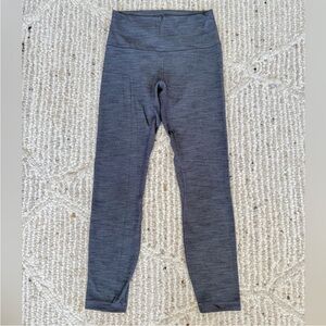 Lululemon Align‎ Pant II 25 Heathered Herringbone in grey size 6